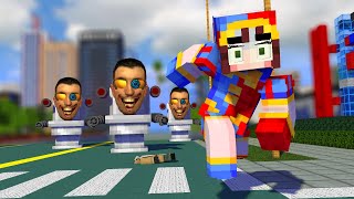 DIGITAL CIRCUS POMNI & CAINE super story and SKIBIDI TOILET - Minecraft Animation