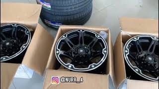 Innova pakai velg racing R15 lebar 8" plus ban falken 205/65-15 , tampilan jadi tambah mantapp