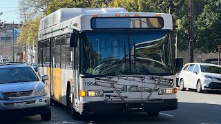 AC Transit 2016 Gillig Low Floor HEV 1566 on route 6