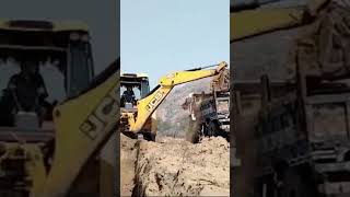 New Jcb Backhoe Machine Loading Black Mud In Mahindra and Newholland Tractors | Jcb Tractor Cartoon