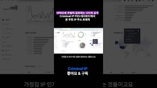 VPN으로 은밀히 침투하는 사이버 공격, Criminal IP FDS 대시보드에서 ﻿본 우회 IP 주소 트래픽