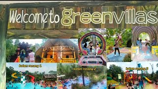 kolam renang green villas sangat luas dan cocok untuk kalian yang senang berpoto #greenvillas