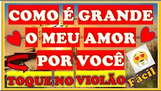 COMO É GRANDE O MEU AMOR  POR VOCÊ - TOQUE NO VIOLÃO