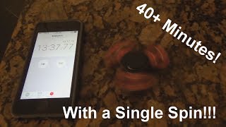 Longest Spin in the World!! 44:35.65 Fidget Spinner Spin