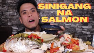 SINIGANG NA SALMON MUKBANG