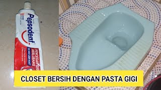 Hanya Dengan Pasta gigi Closet jadi bersih Terus