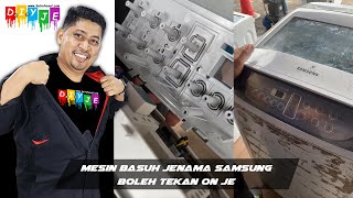 MESIN BASUH SAMSUNG BOLEH TEKAN ON JE