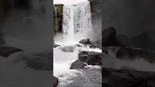 Catarata Oxararfoss. Parque Nacional Thingvellir. Islandia. #ytshorts #ytshortsvideo #ytviral