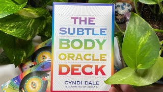 Subtle Body Oracle Deck 🌈 Cyndi Dale 🌀 Aura Energy Chakra Bodywork