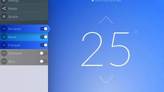 Управление несколькими кондиционерами с планшета.