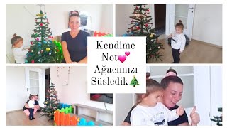 Ağacımızı Süsledik | Bunu Nasıl Keşfettim | Kendime Not | Yeni Yıl Dileklerim | Günlük Vlog