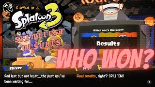 WHO WON? SPLATOON 3 SPLATFEST WORLD PREMIER RESULTS!