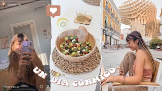 Un día de verano en Sevilla 🌡️l ensalada griega express, buscando iced coffee y veo mi antiguo piso