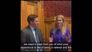 Laura meets the Veterans Minister, Johnny Mercer