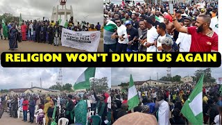 Watch Muslims Protect Christians In Jos As They Hold Protest Service on Say 4