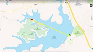 DJI Spark flight history record for FCC mode distance run - 2,257m