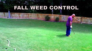 Fall weed control in lawns