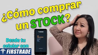 ¿Como comprar un stock en Firstrade? Market price, Limit, Stop, Stop-Limit, Trailing-Stop.