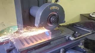 surface grinder machine face metal block  engineering works #machine #engineering #bigindustry