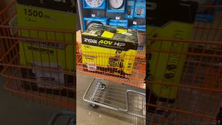 Run to Home Depot. Pressure washer on clearance