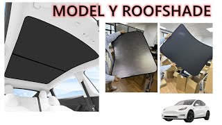 2023 Tesla Model Y sunshade roof shade