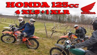 Honda 125: Quatre 125 XLS et un 125 XLR