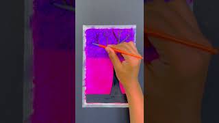 Oil pastel easy and beautiful painting #shorts #youtubeshorts #viral #oilpasteldrawing