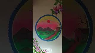 Secnery Design Marrize place / shadi Painting art / #shadi #scenery #painting