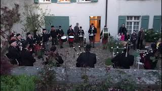 "Amazing Grace" am Trummlebummle zum Sechseläuten in Zürich / Zurich Caledonian Pipe Band 2022