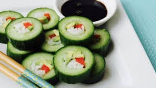 Wie Du Leckeres Gurken Sushi machst!😋😱 (Vegan,Vegetarisch)