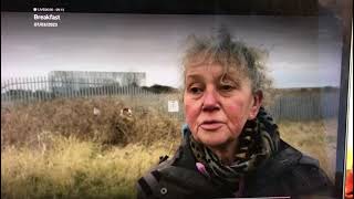 BBC Look East breakfast news on salmon farm protest in Grimsby/Cleethorpes