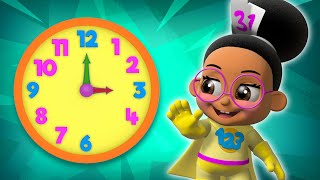 What's the time? Learn Time Telling | Educational videos for kids & Toddlers | Super Geek Heroes