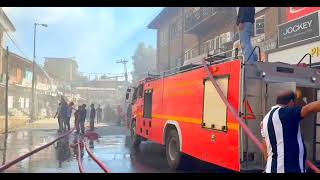 Fire breaks out in govt building in Mattan Chowk Anantnag #kashmir