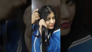 girls hairstyle with open hair #shorts#youtubeshorts #hairstyle #shortvideo #viral