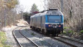 (HD)Train spotting at Sfendali