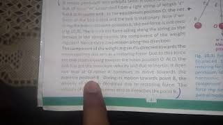 physics 10th chapter 10 motion of simple pendulum