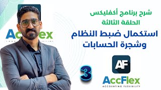 Accflex E 03 - استكمال الضبط وشجرة الحسابات