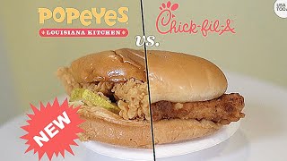 POPEYES CHICKEN SANDWICH VS. CHICK FIL-A SANDWICH!!