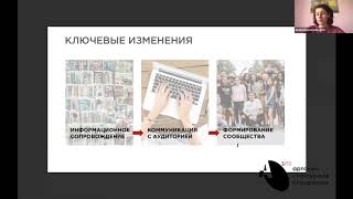 Лекция «Коммуникация с аудиторией и продвижение проекта. Личная роль автора». Екатерина Верещагина