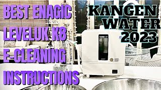 BEST K8 E-CLEANING INSTRUCTIONS 2023 - Maintenance of the Kangen Water Ioniser by Enagic.