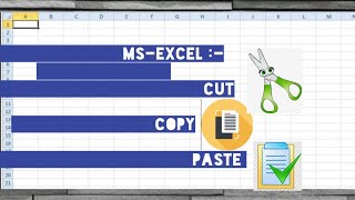 "How to Do Cut, Copy, Paste In MS-Excel" (MS-EXCEL BASIC TUTORIAL)📚⌨