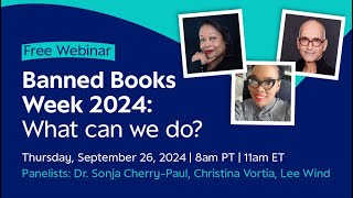 Banned Books Week Webinar: What can we do?