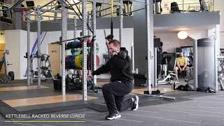 Kettlebell Front Rack Reverse Lunge