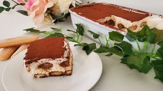 حلا التراميسو اللذيذ من غير بيض Tiramisu without eggs