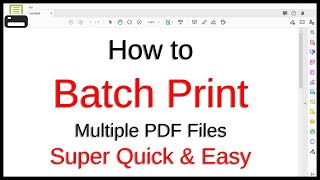 How To Batch Print Multiple PDF Files Super Quick & Easy | Without Adobe