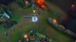 Season 11 League of legends Annie and Ornn level 6 kill