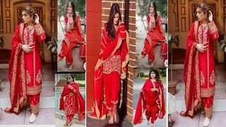 Most Popular Red ♥️ sute very beautifull //new dijain #letest #trend #faishon #kzingcreations