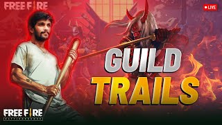 NFG_TELUGU GUILD TRAILS FREE FIRE TELUGU LIVE || FF LIVE TELUGU🎯ROAD TO 10K SUBS 🎯#NFG #guildtrails