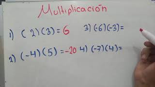 MULTIPLICACIÓN Y DIVISIÓN CON NÚMEROS POSITIVOS Y NEGATIVOS