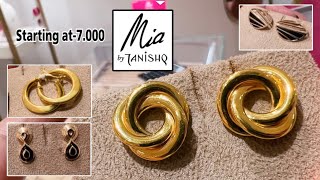 Latest Light Weight Gold Earrings starting at-1gram /Mia by Tanishq/Daily were Gold Earrings/Deeya